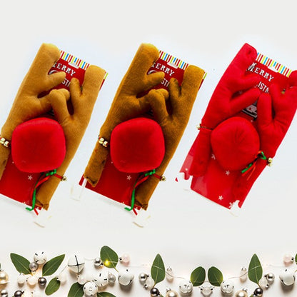 Christmas Car Antlers Plush Decorations