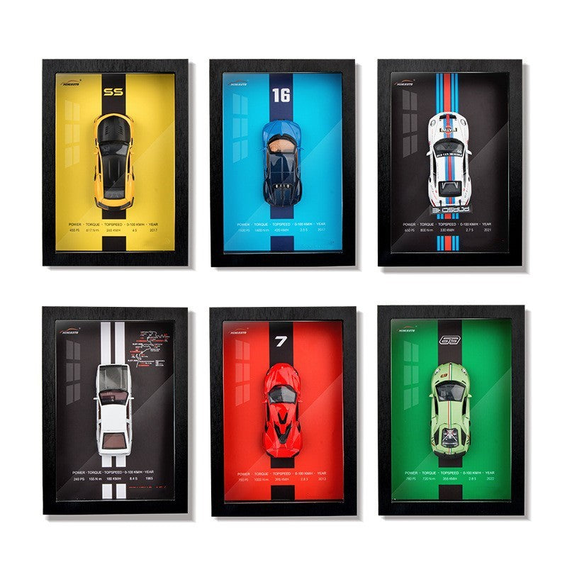 1:32 Alloy Car Model Hanging Painting Decorative Display