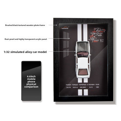 1:32 Alloy Car Model Hanging Painting Decorative Display