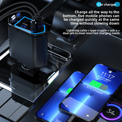 Digital Display 120W Fast Car Charger