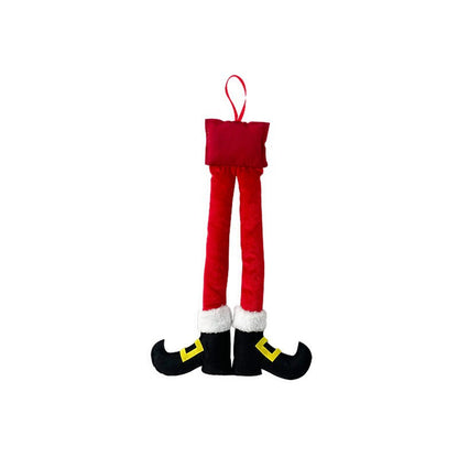 Christmas Striped Elf Leg Car Clip